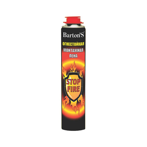 Огнестойкая монтажная пена «Barton’S Stop Fire» (880 мл)